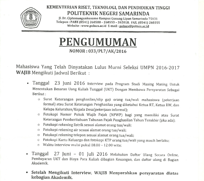 redaksi UMPN 201600011