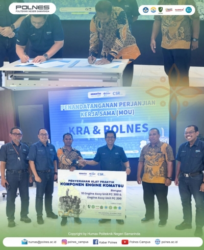 Politeknik Negeri Samarinda terus memperkuat sinergi dengan dunia industri! Polnes menghadiri undangan dari PT Komatsu Remanufacturing Asia (KRA) di Balikpapan