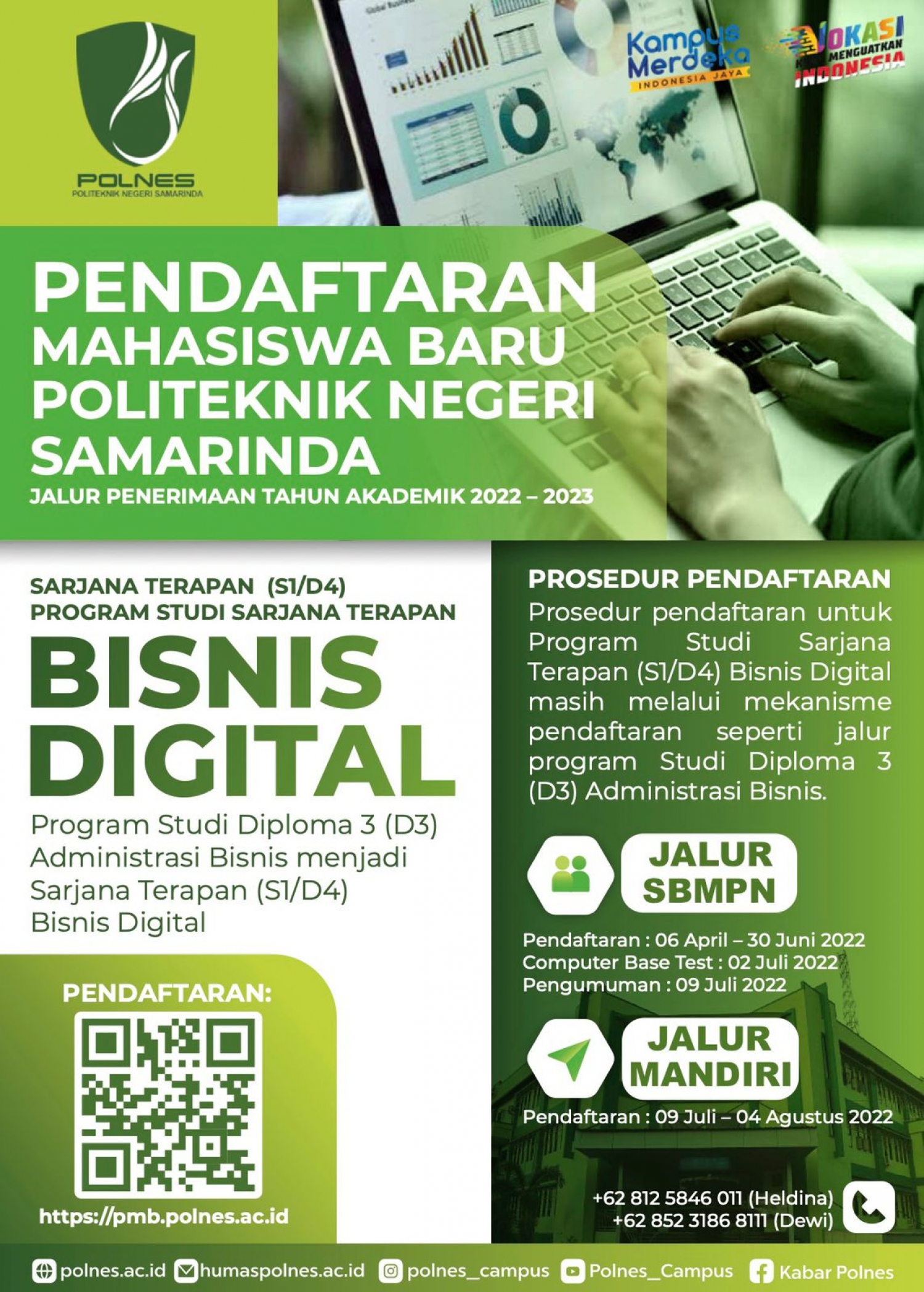 Prodi (D3) Administrasi Bisnis Upgrading D4/S1 Terapan Bisnis Digital