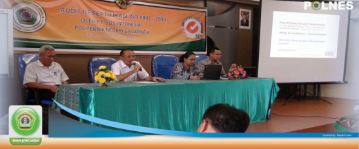 Direktur Buka Audit Resertifikasi ISO 9001:2008 "Quality Management System" oleh PT. SGS UKAS