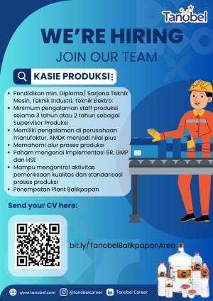 Lowongan Pekerjaan PT Sariguna Primatirta Tbk (Tanobel)