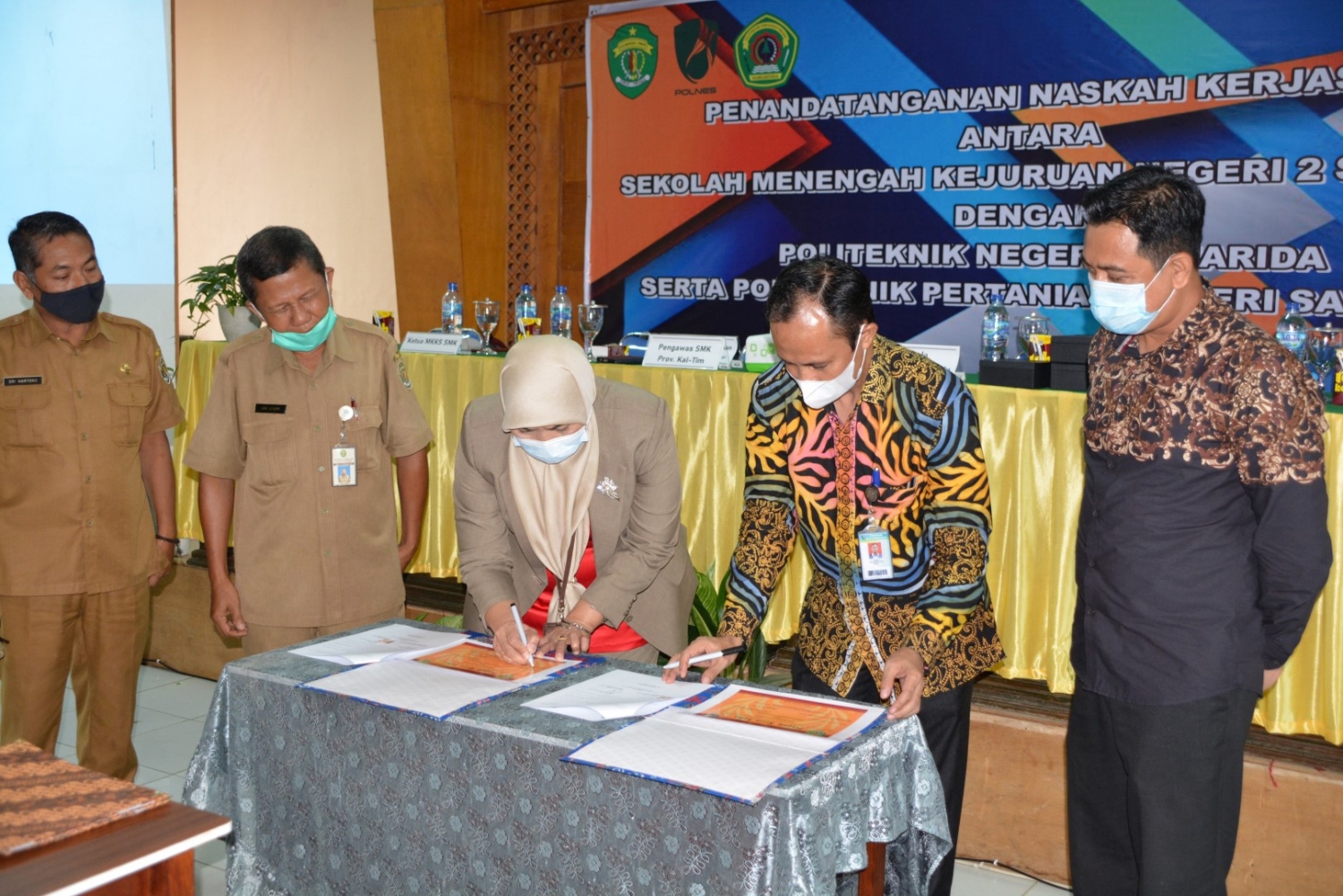 Polnes Menandatangani Naskah Kerjasama dengan SMK Negeri 2 Samarinda