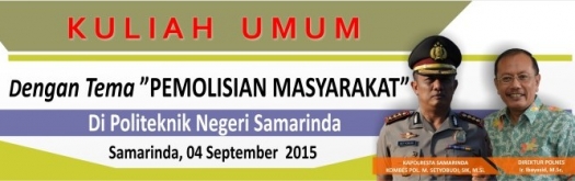 KULIAH UMUM &rdquo;PEMOLISIAN MASYARAKAT&rdquo;