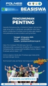 PENGUMUMAN PENTING GRATISPOL KEPADA MAHASISWA BARU POLITEKNIK NEGERI SAMARINDA!
