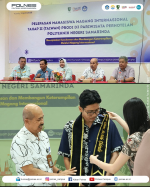 Pelepasan 35 Mahasiswa Pariwisata Politeknik Negeri Samarinda untuk Magang Internasional ke Taiwan