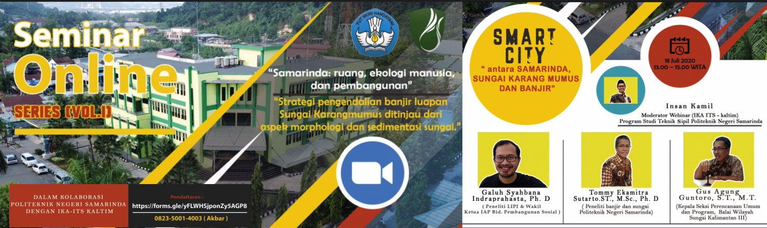 WEBINAR, POLNES Akan Gelar SEMINAR ONLINE  SMART CITY Series (Vol.I) Gandeng IKA ITS