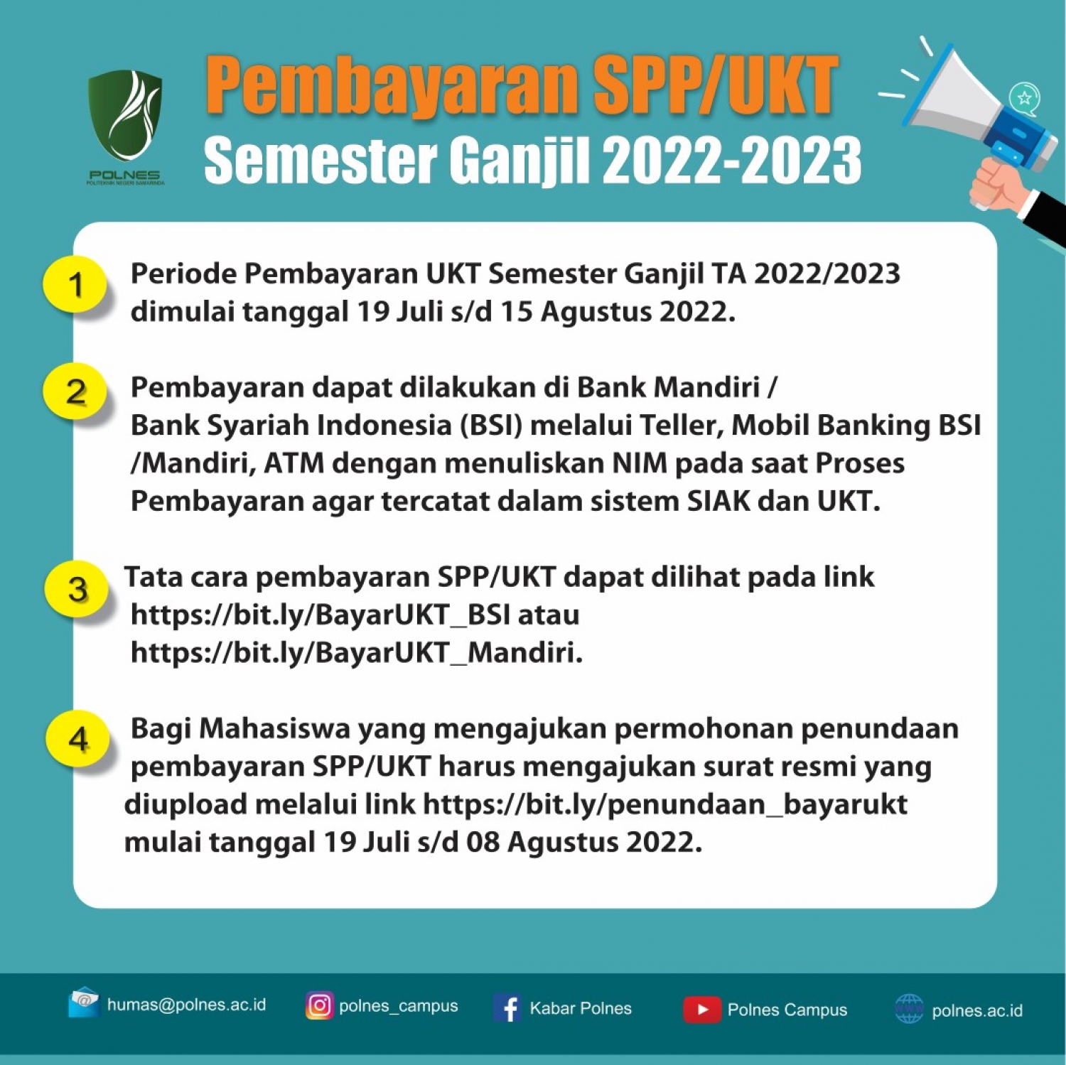 Pembayaran SPP/UKT Semester Ganjil 2022-2023
