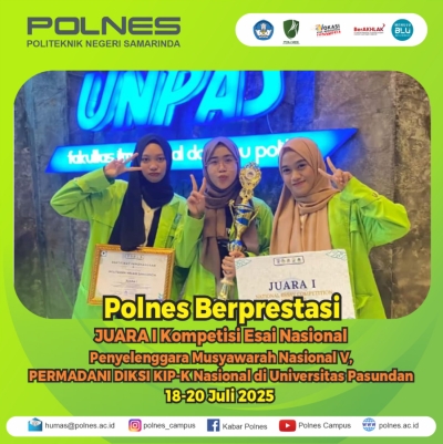 Selamat dan Sukses! Tim Mahasiswa Politeknik Negeri Samarinda kembali menorehkan prestasi membanggakan!