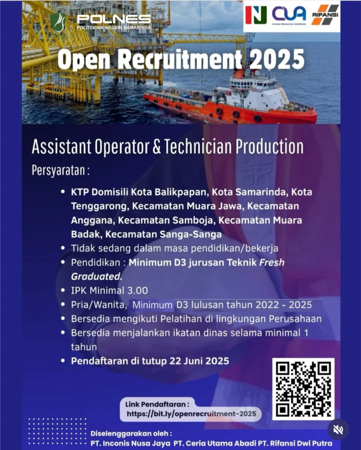 Lowongan Pekerjaan PT. Inconis Nusa Jaya
