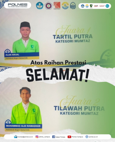 Mahasiswa Berprestasi! Polnes borong juara di lomba MTQ Politeknik Nasional